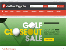 Tablet Screenshot of golfandsports.com